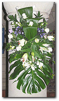 pedestal arrangement Corporate events local flower shops